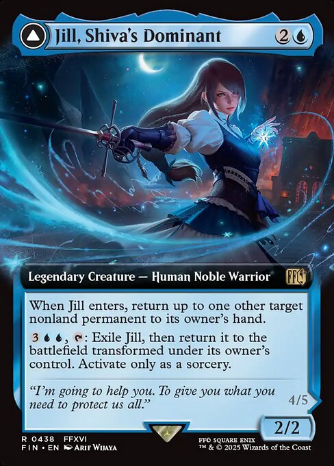 Jill, Shiva's Dominant // Shiva, Warden of Ice - Final Fantasy - Extended Art