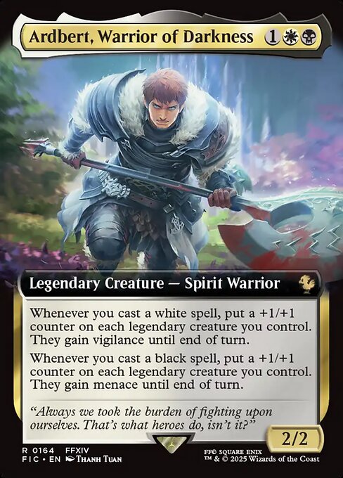 Ardbert, Warrior of Darkness - Final Fantasy Commander - Extended Art
