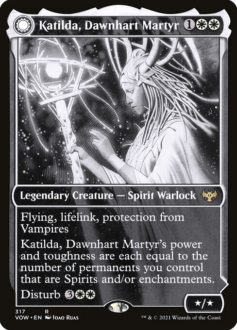 Katilda, Dawnhart Martyr // Katilda's Rising Dawn - Innistrad: Crimson Vow