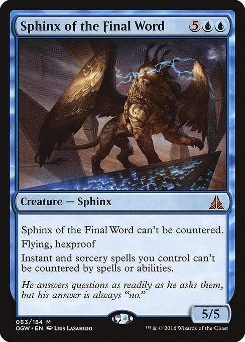 Sphinx of the Final Word - Oath of the Gatewatch