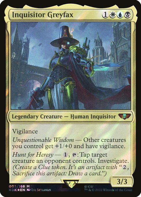 Inquisitor Greyfax - Warhammer 40,000 Commander - Surge Foil