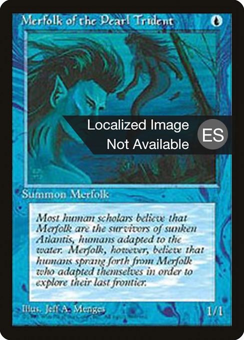 Tritones del Tridente Perlado (Merfolk of the Pearl Trident) - Fourth Edition Foreign Black Border