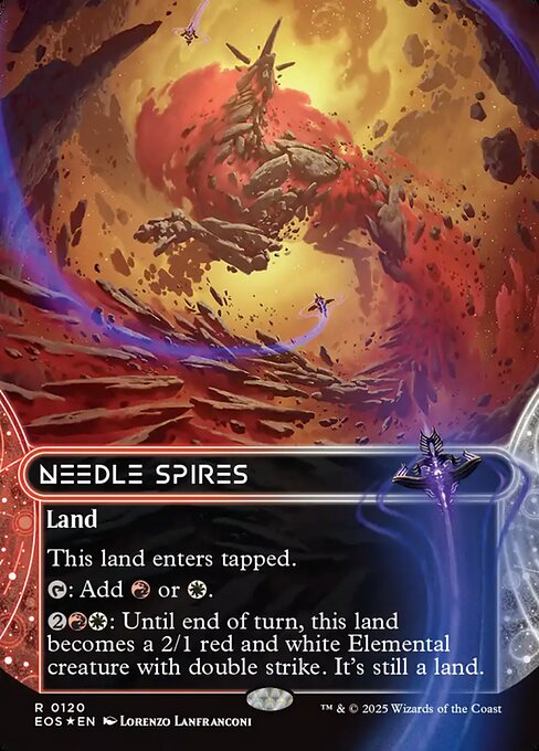 Needle Spires - Edge of Eternities: Stellar Sights - Galaxy Foil, Borderless