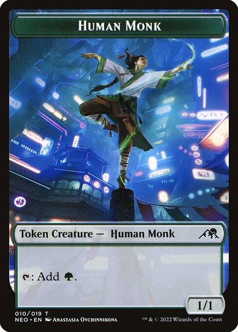 Human Monk - Kamigawa: Neon Dynasty Tokens