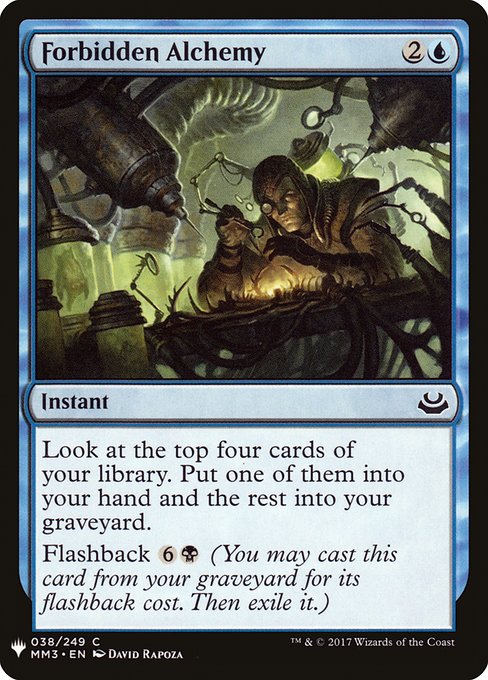 Forbidden Alchemy - The List