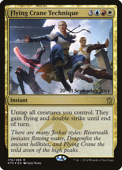 Flying Crane Technique - Khans of Tarkir Promos - Promo Foil