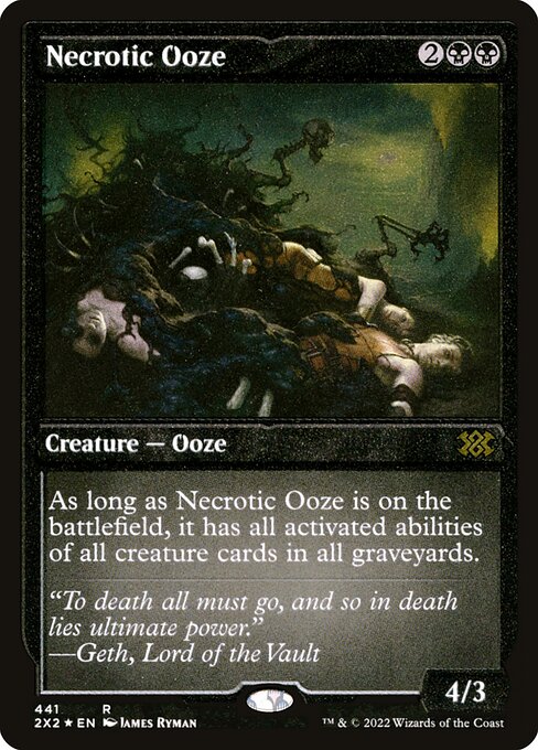 Necrotic Ooze - Double Masters 2022 - Etched Foil