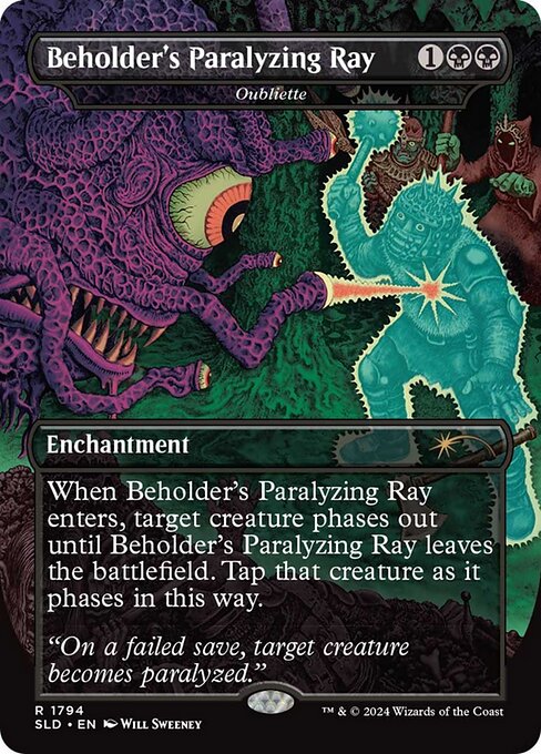 Beholder's Paralyzing Ray (Oubliette) - Secret Lair Drop