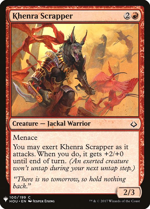 Khenra Scrapper - The List