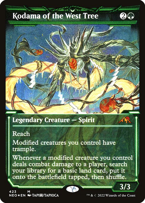 Kodama of the West Tree - Kamigawa: Neon Dynasty - Etched Foil