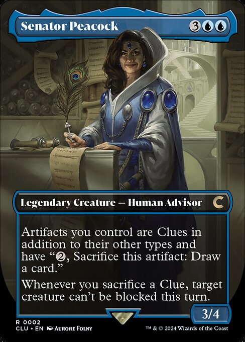 Senator Peacock - Ravnica: Clue Edition - Borderless