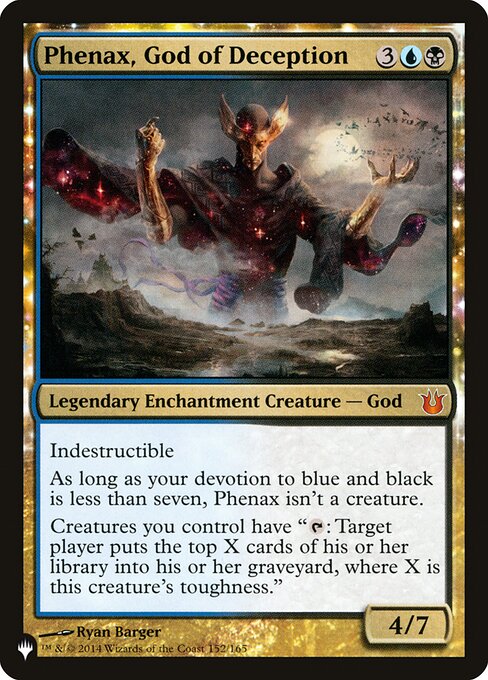 Phenax, God of Deception - The List