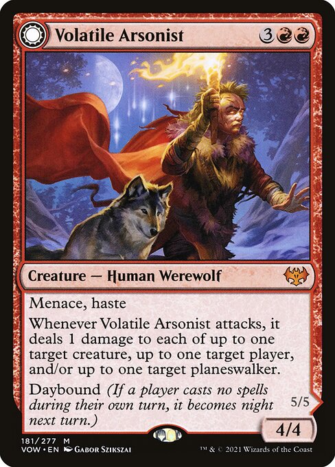 Volatile Arsonist // Dire-Strain Anarchist - Innistrad: Crimson Vow