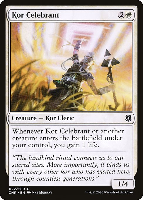 Kor Celebrant - Zendikar Rising