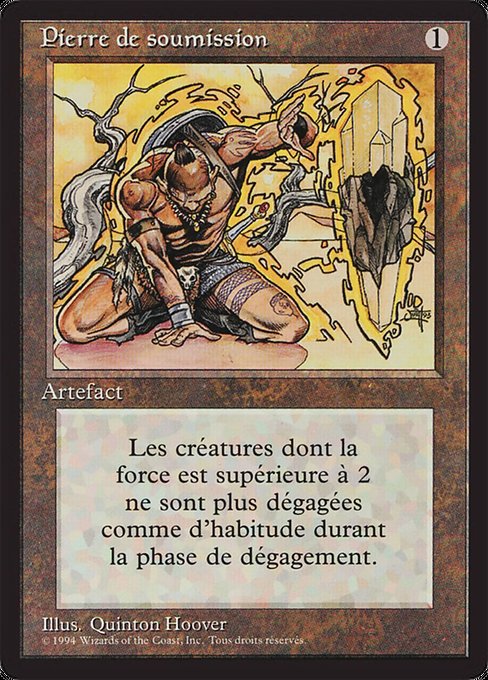 Pierre de soumission (Meekstone) - Foreign Black Border