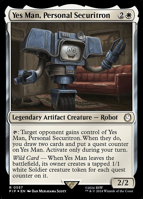 Yes Man, Personal Securitron - Fallout - Surge Foil