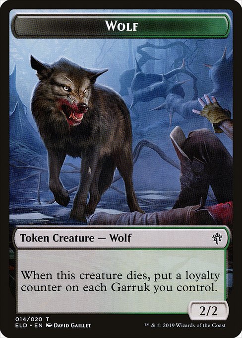 Wolf - Throne of Eldraine Tokens