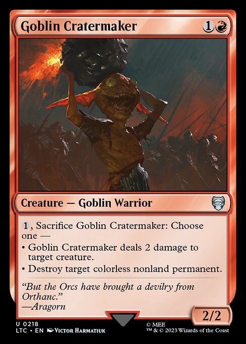 Goblin Cratermaker - Tales of Middle-earth Commander
