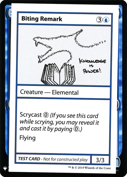 Biting Remark - Mystery Booster Playtest Cards 2019