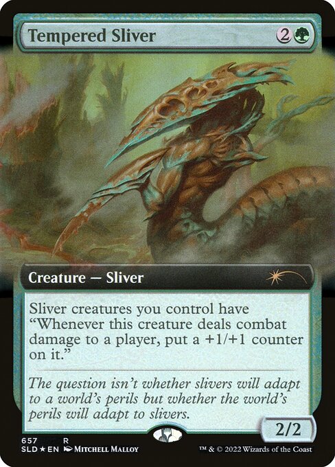 Tempered Sliver - Secret Lair Drop - Extended Art