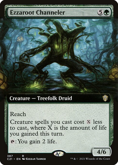 Ezzaroot Channeler - Commander 2021 - Extended Art