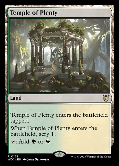 Temple of Plenty - Wilds of Eldraine Commander
