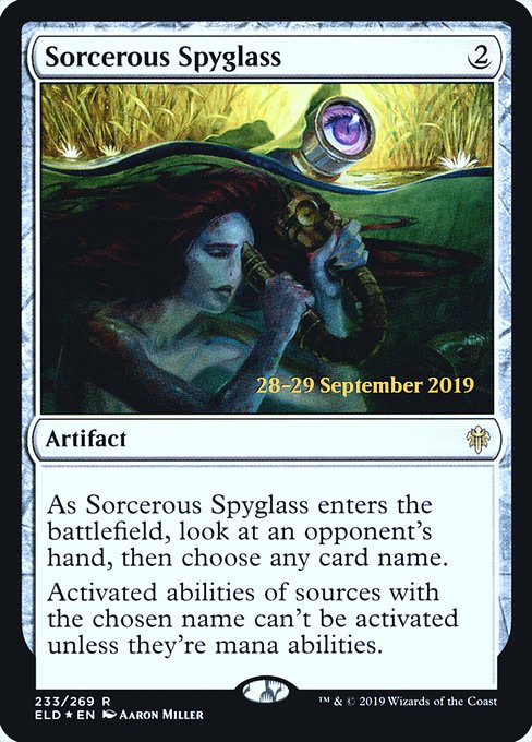Sorcerous Spyglass - Throne of Eldraine Promos