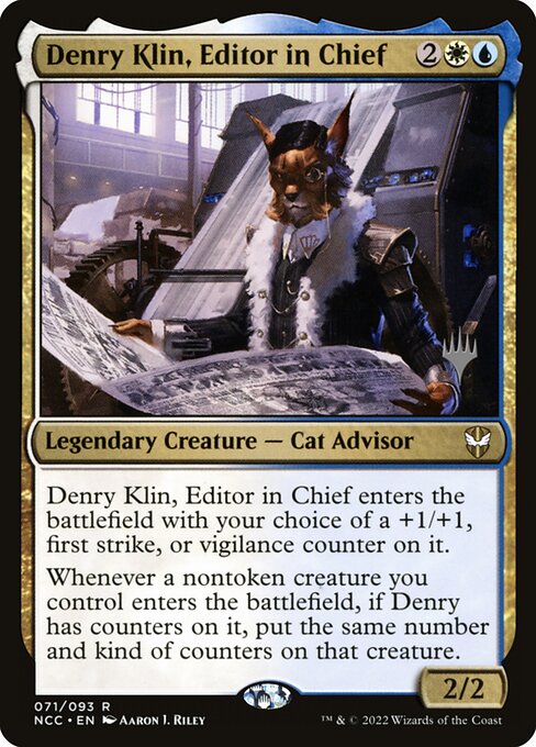 Denry Klin, Editor in Chief - New Capenna Commander Promos