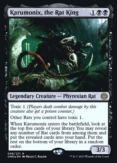 Karumonix, the Rat King - Phyrexia: All Will Be One Promos - Promo Foil