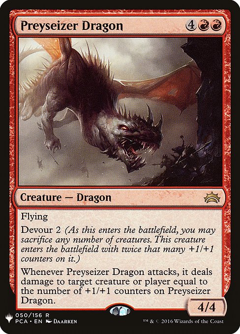 Preyseizer Dragon - The List