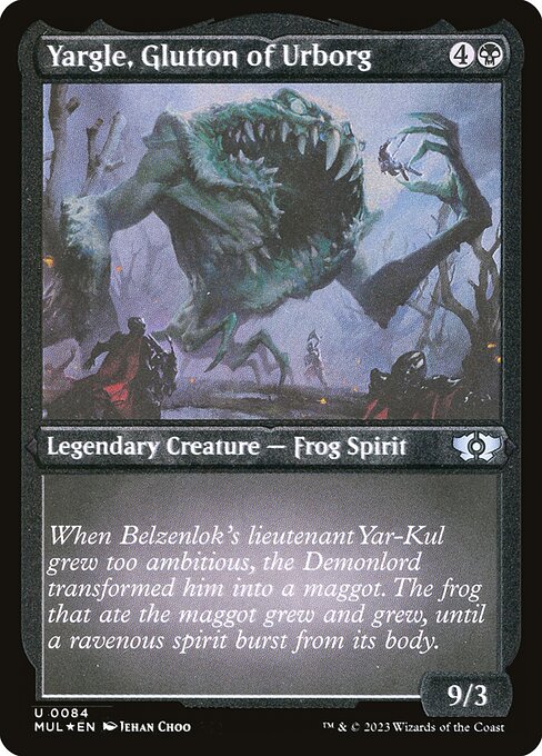 Yargle, Glutton of Urborg - Multiverse Legends - Etched Foil