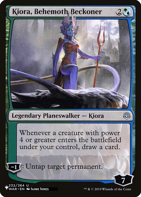 Kiora, Behemoth Beckoner - The List