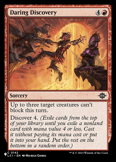Daring Discovery - The List