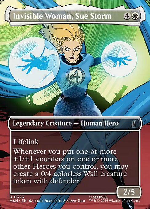 Invisible Woman, Sue Storm - Marvel Super Heroes - Borderless