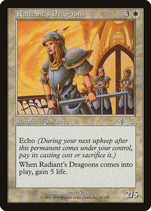 Radiant's Dragoons - Urza's Legacy