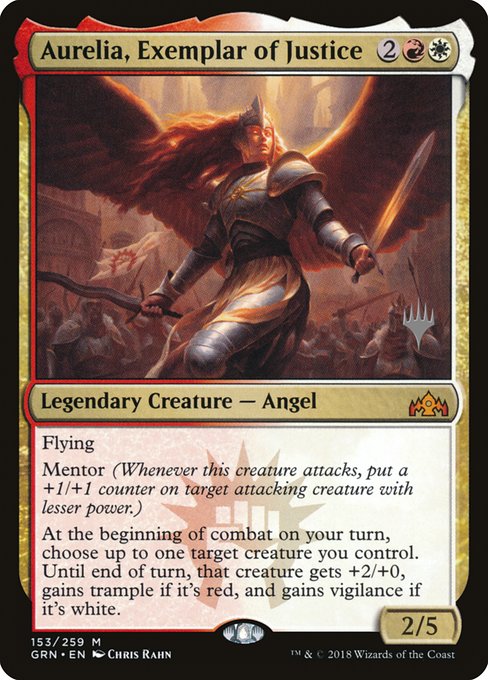 Aurelia, Exemplar of Justice - Guilds of Ravnica Promos