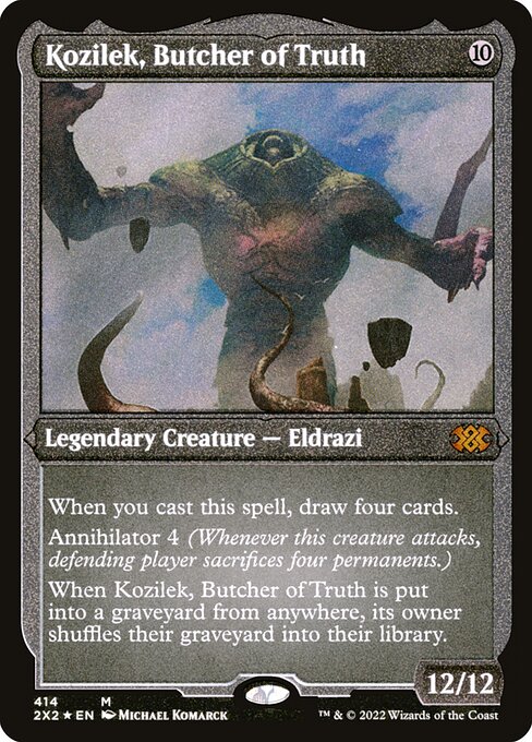Kozilek, Butcher of Truth - Double Masters 2022 - Etched Foil