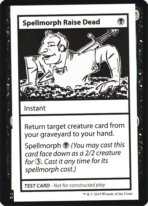 Spellmorph Raise Dead - Mystery Booster Playtest Cards 2021