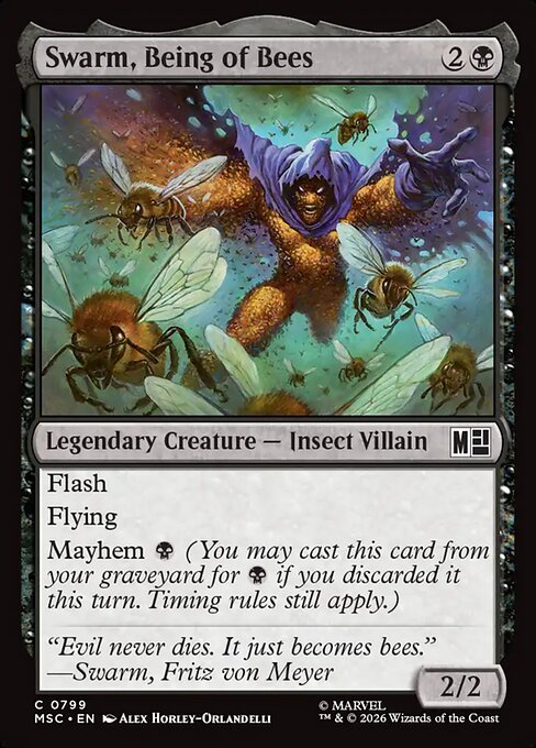 Swarm, Being of Bees - Marvel Super Heroes Commander