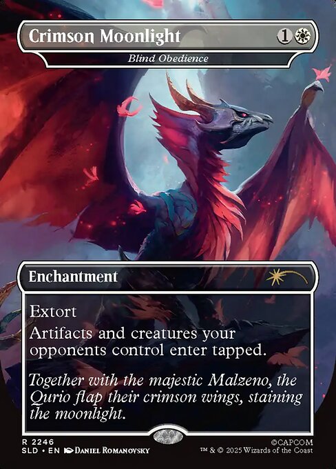 Crimson Moonlight (Blind Obedience) - Secret Lair Drop - Borderless