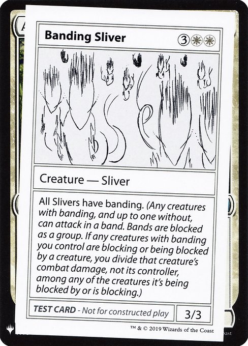 Banding Sliver - Mystery Booster Playtest Cards 2019