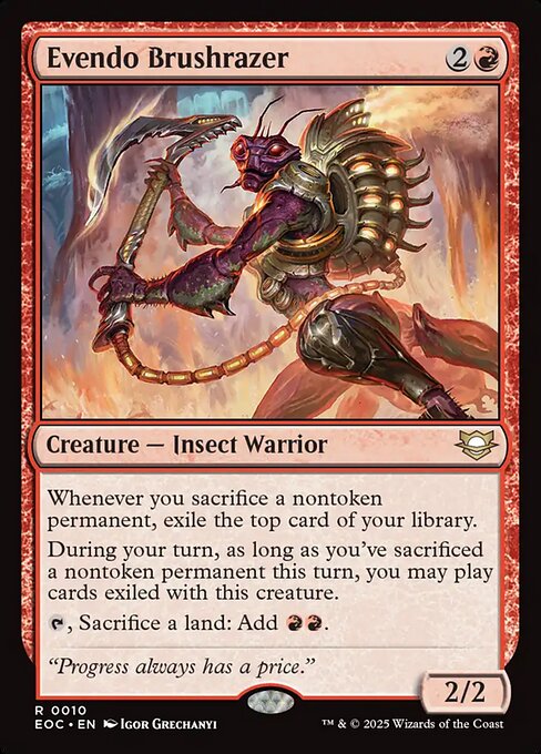 Evendo Brushrazer - Edge of Eternities Commander