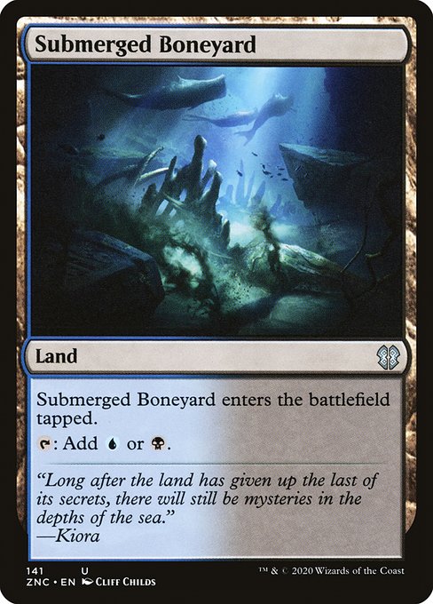 Submerged Boneyard - Zendikar Rising Commander