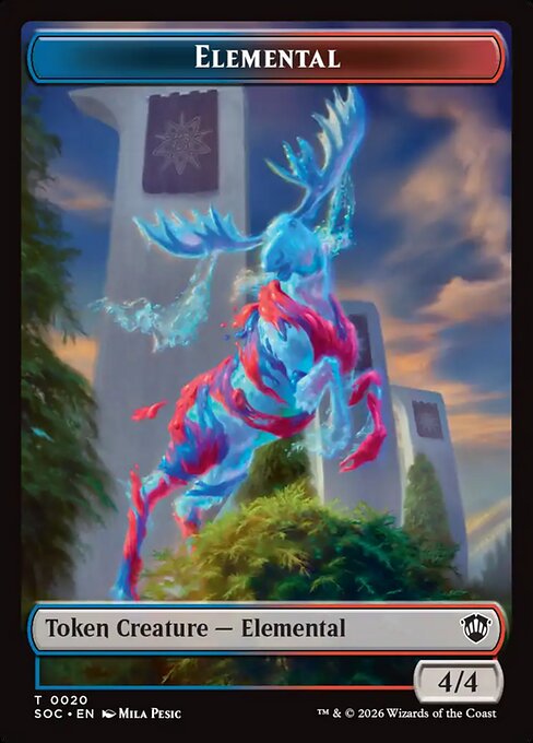 Elemental - Secrets of Strixhaven Commander Tokens