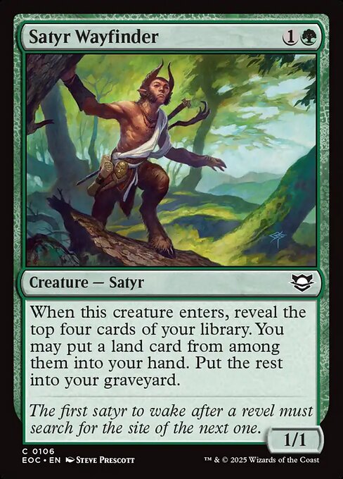 Satyr Wayfinder - Edge of Eternities Commander