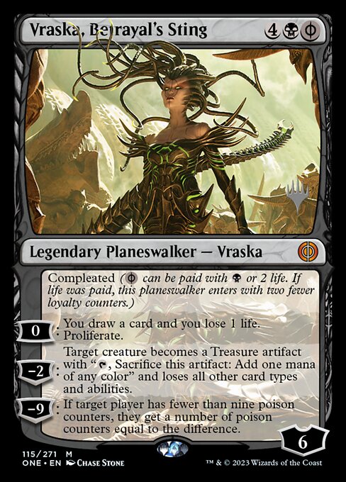 Vraska, Betrayal's Sting - Phyrexia: All Will Be One Promos