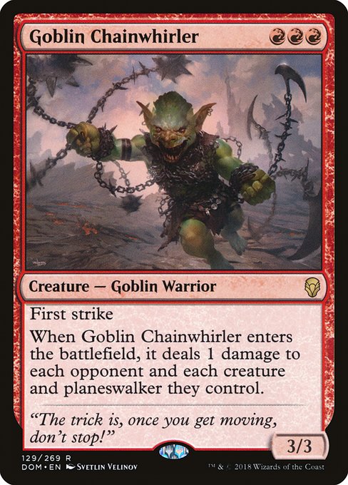 Goblin Chainwhirler - Dominaria