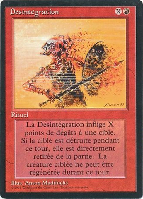 Désintégration (Disintegrate) - Foreign Black Border