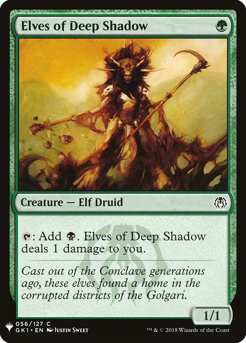 Elves of Deep Shadow - The List