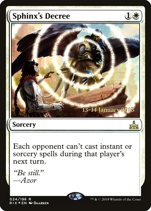 Sphinx's Decree - Rivals of Ixalan Promos